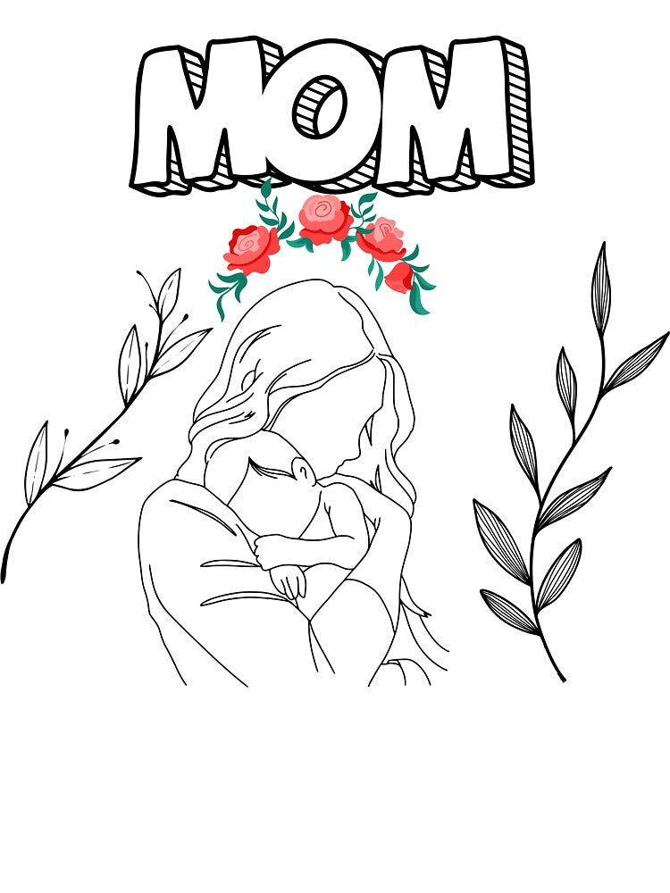 MOM American Flower Crown Inspired Feminist Art Sticker by World-Shop25 T-Shirts, Hoodie, Sweatshirt (Image 3)