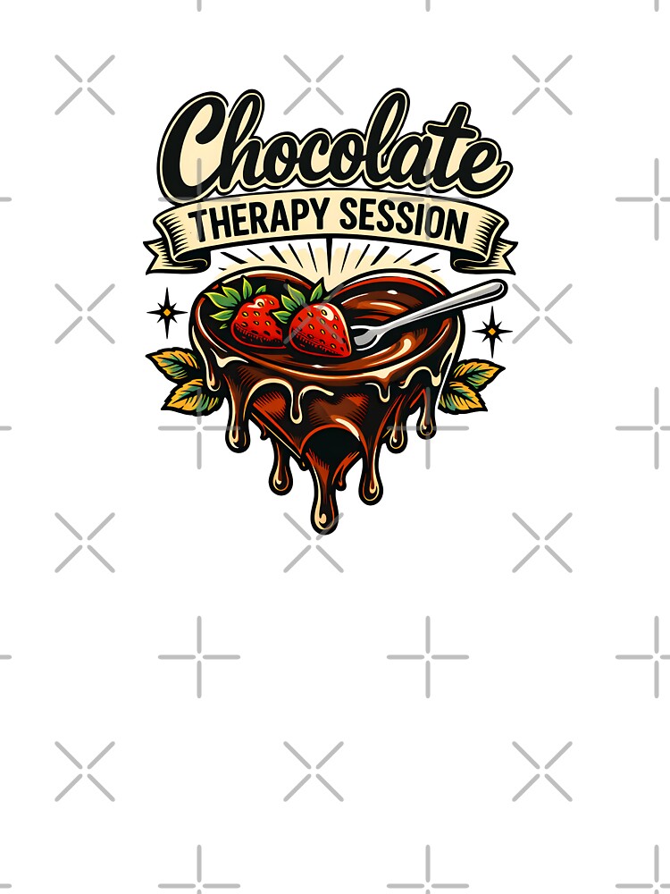 Chocolate Therapy Session Funny Foodie by DemureArtsy T-Shirts, Hoodie, Sweatshirt | BlankRebels.com (Image 3)