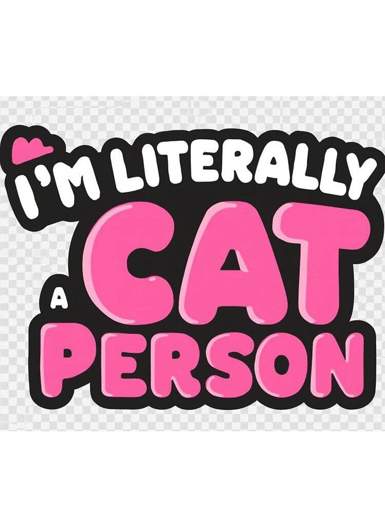 I'm Literally a Cat Person Pun by Fakhim95 T-Shirts, Hoodie, Sweatshirt | BlankRebels.com (Image 3)