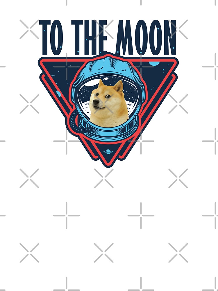 Dogecoin to the moon by empathylife T-Shirts, Hoodie, Sweatshirt | BlankRebels.com (Image 3)