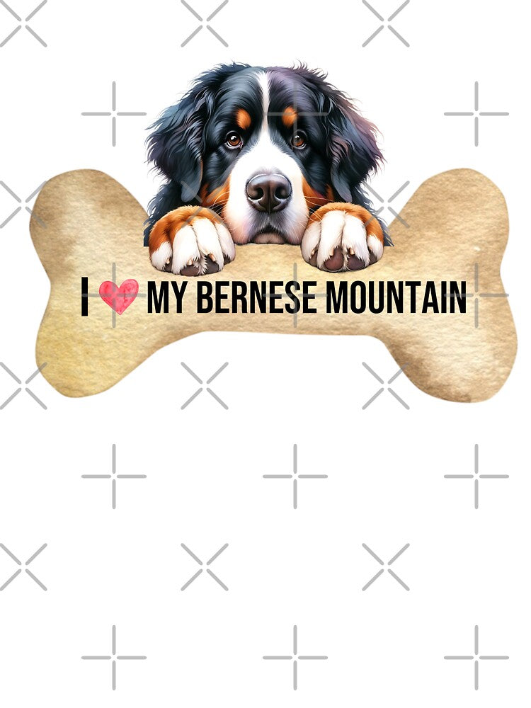 I Love My Bernese Mountain by TheAnimalZ00 T-Shirts, Hoodie, Sweatshirt | BlankRebels.com (Image 3)