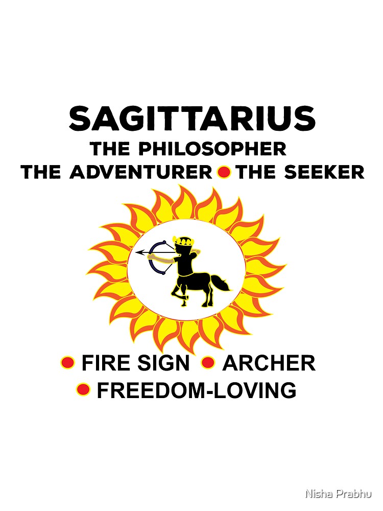 Sagittarius Fire Sign by Nisha Prabhu T-Shirts, Hoodie, Sweatshirt | BlankRebels.com (Image 3)