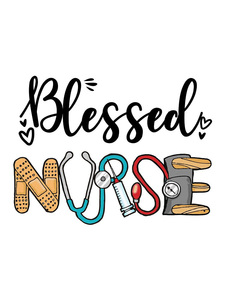 Blessed Nurse Hand Drawing by VickyCloset T-Shirts, Hoodie, Sweatshirt | BlankRebels.com (Image 3)