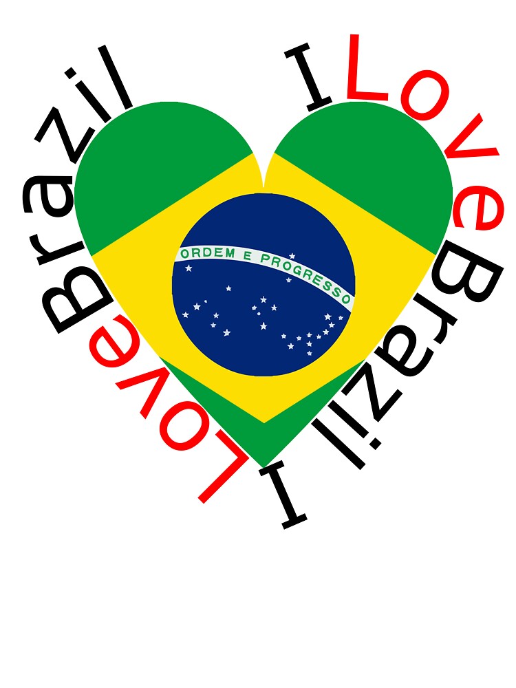 I Love Brazil  Heart by TheIconSmith T-Shirts, Hoodie, Sweatshirt | BlankRebels.com (Image 3)