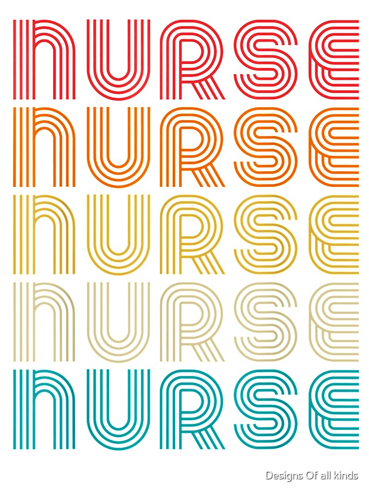 Colorful Retro Nurse - Nursing by Designs Of all kinds T-Shirts, Hoodie, Sweatshirt | BlankRebels.com (Image 3)