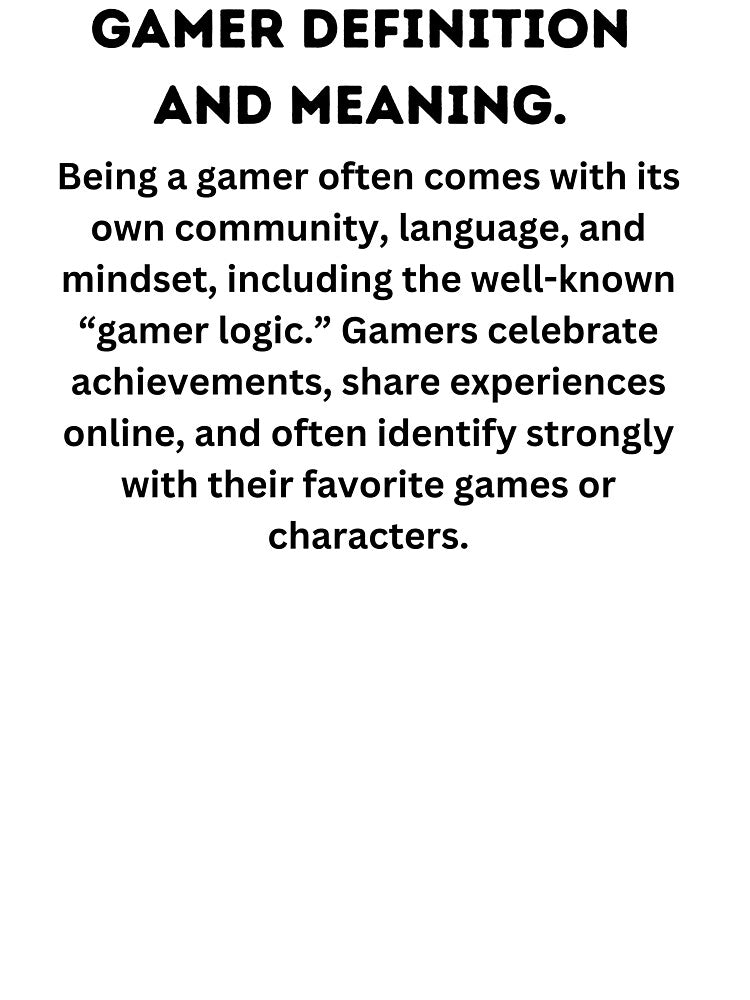 Gamer definition and meaning by Rasheedaholik T-Shirts, Hoodie, Sweatshirt | BlankRebels.com (Image 3)