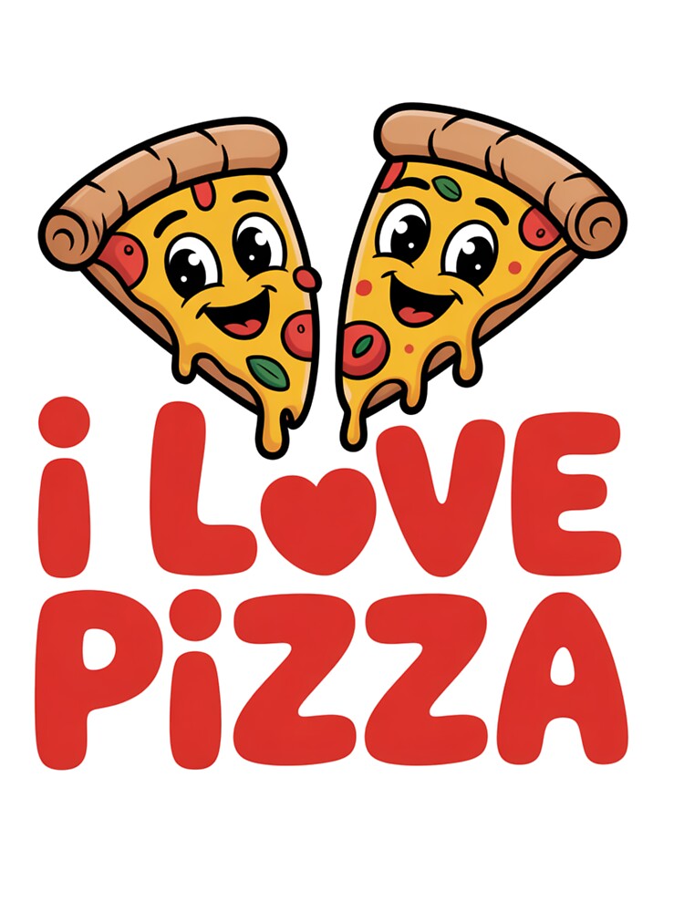 I Love Pizza – Modern Streetwear Pizza Design for Adults and Kids by FashionableDesign T-Shirts, Hoodie, Sweatshirt (Image 3)