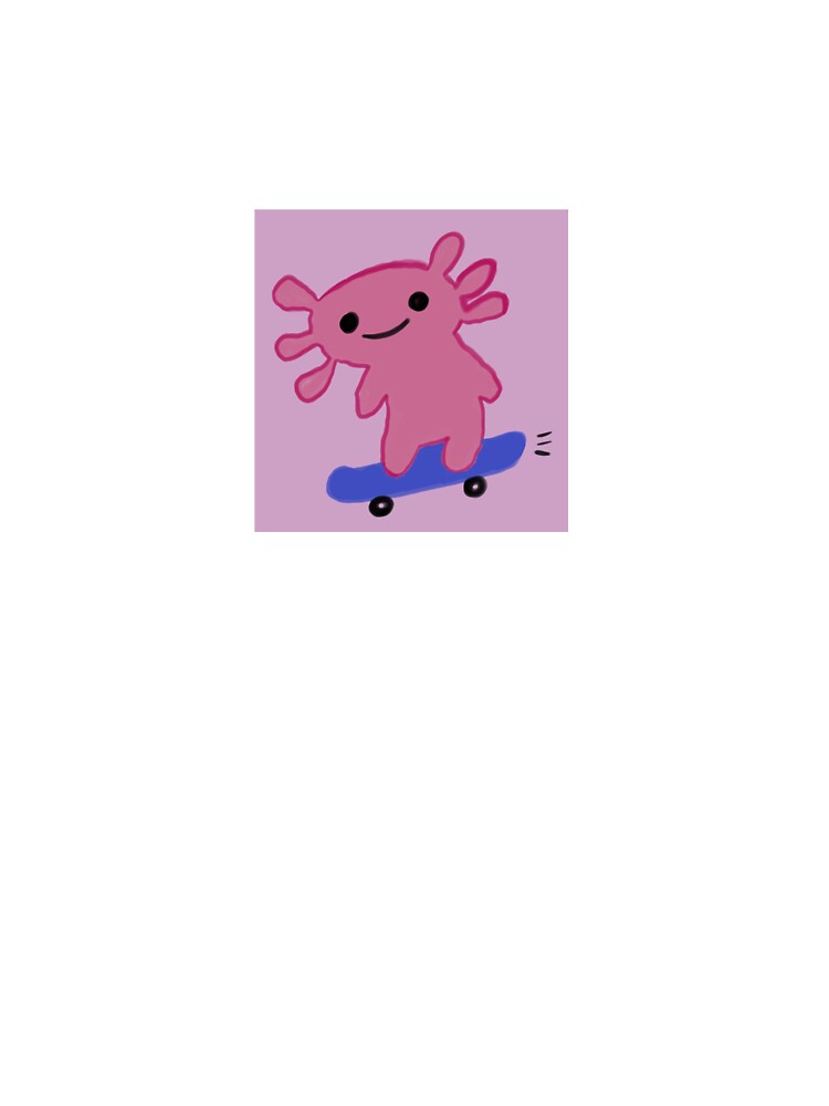 skateboarding axolotl by oclaws T-Shirts, Hoodie, Sweatshirt | BlankRebels.com (Image 3)
