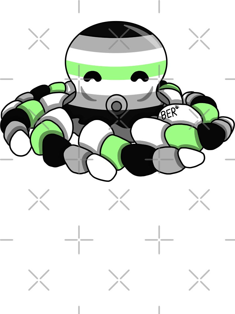 Agender Pride Fidget Octopus by SentABear T-Shirts, Hoodie, Sweatshirt | BlankRebels.com (Image 3)