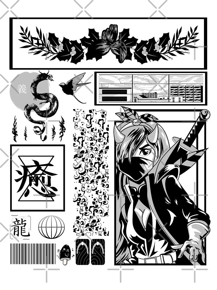Japanese Streetwear Collection Mix Vaporwave Aesthetic Japan Classic by vibeno1 T-Shirts, Hoodie, Sweatshirt (Image 3)