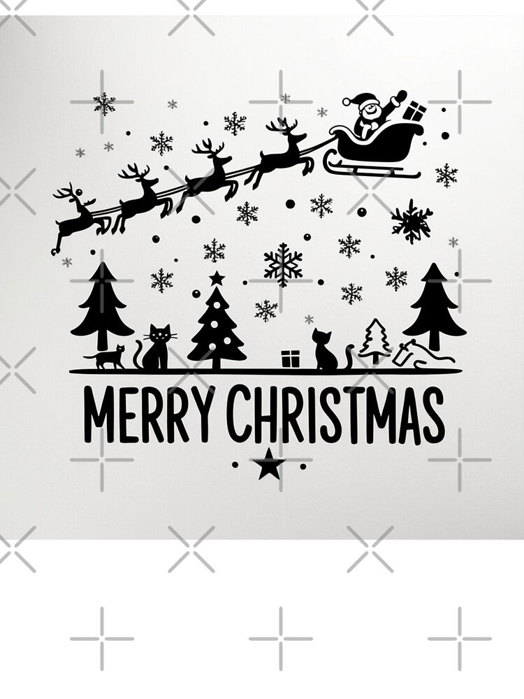 002 Merry Christmas in Black And White by Alexis Art Collection T-Shirts, Hoodie, Sweatshirt | BlankRebels.com (Image 3)