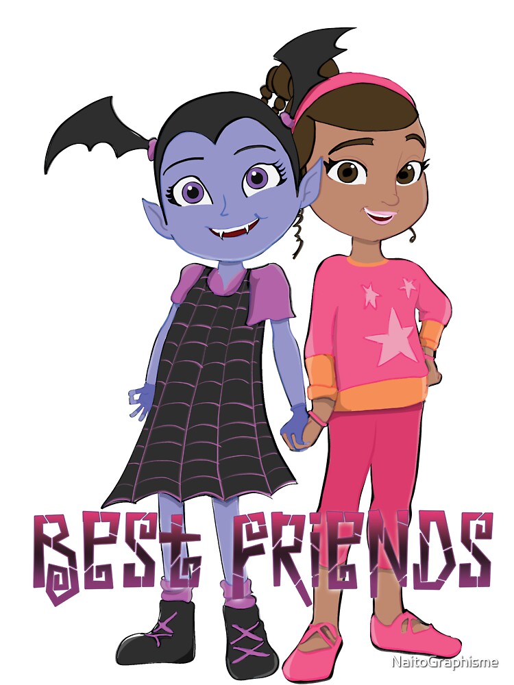 Vampirina - Best Friends by NaitoGraphisme T-Shirts, Hoodie, Sweatshirt | BlankRebels.com (Image 3)