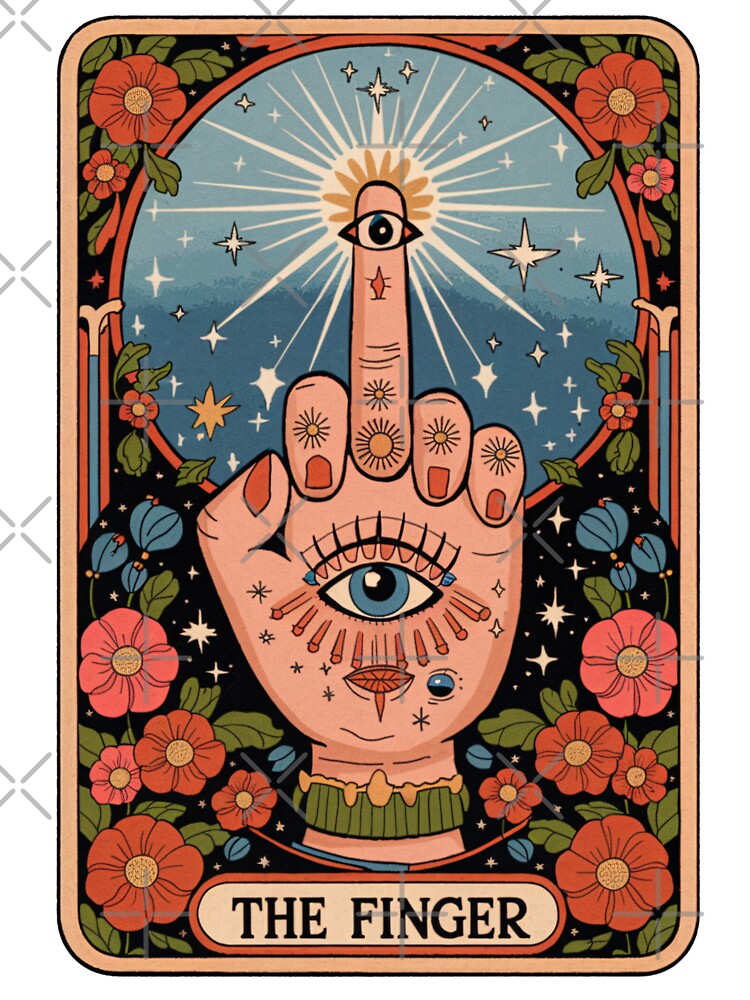 The Finger – Mystical Tarot-Inspired Design by Charlietule T-Shirts, Hoodie, Sweatshirt | BlankRebels.com (Image 3)