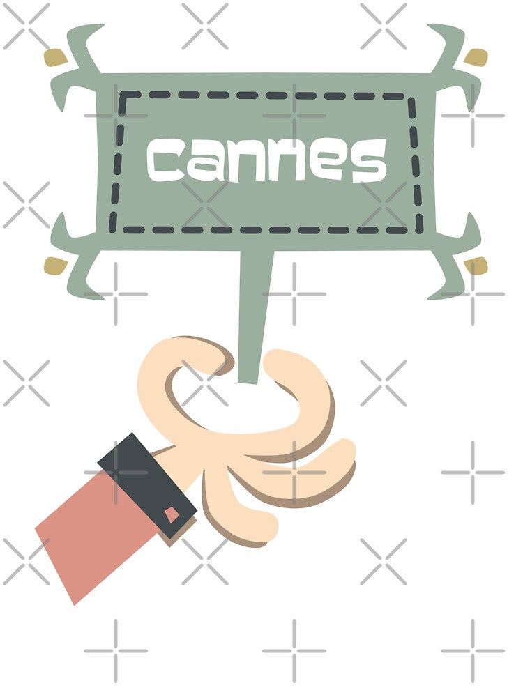 Cannes Cartoon Sign by designkitsch
