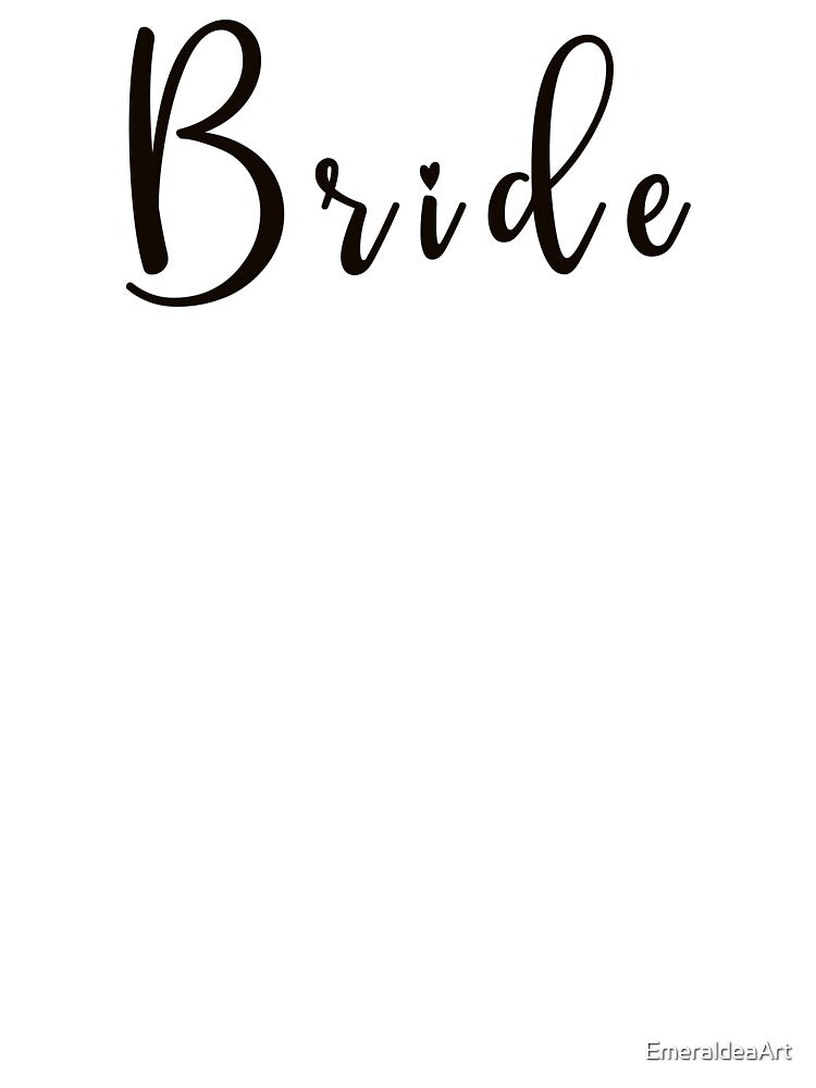 Bride black callygraphic handwritten text by EmeraldeaArt T-Shirts, Hoodie, Sweatshirt | BlankRebels.com (Image 3)