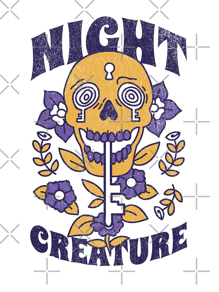 Night Creature Skull Flower by WhistlingSnail T-Shirts, Hoodie, Sweatshirt | BlankRebels.com (Image 3)