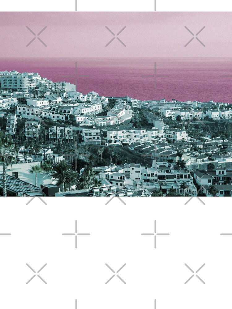 Colorful Retro Landscape Vaporwave Style by Peekonet T-Shirts, Hoodie, Sweatshirt | BlankRebels.com (Image 3)