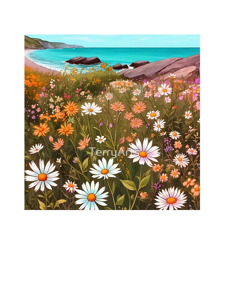 Boho Wildflowers Cottagecore Countryside Coastal Wildflowers 1 of 4 by Beachy T-Shirts, Hoodie, Sweatshirt (Image 3)