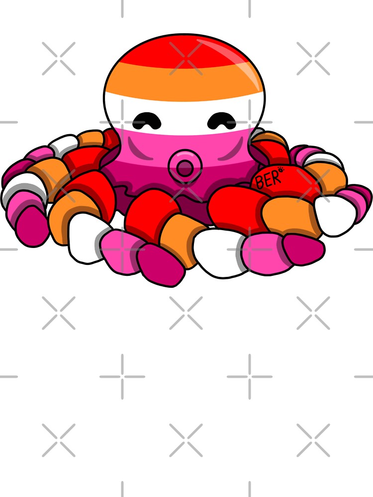 Lesbian Pride Fidget Octopus by SentABear T-Shirts, Hoodie, Sweatshirt | BlankRebels.com (Image 3)