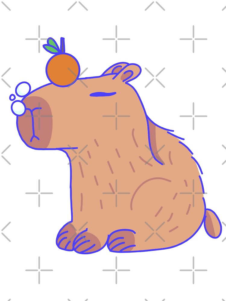 Calm Capybara Orange by Dafishop T-Shirts, Hoodie, Sweatshirt | BlankRebels.com (Image 3)