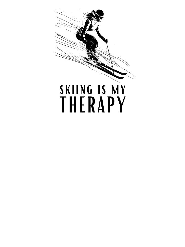 Skiing is My Therapy Girl - Line Art Skier by ShadowAndSlate T-Shirts, Hoodie, Sweatshirt | BlankRebels.com (Image 3)