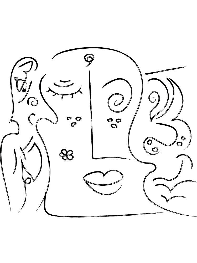 Abstract line art with arabic calligraphy by Sarah-Studio T-Shirts, Hoodie, Sweatshirt | BlankRebels.com (Image 3)