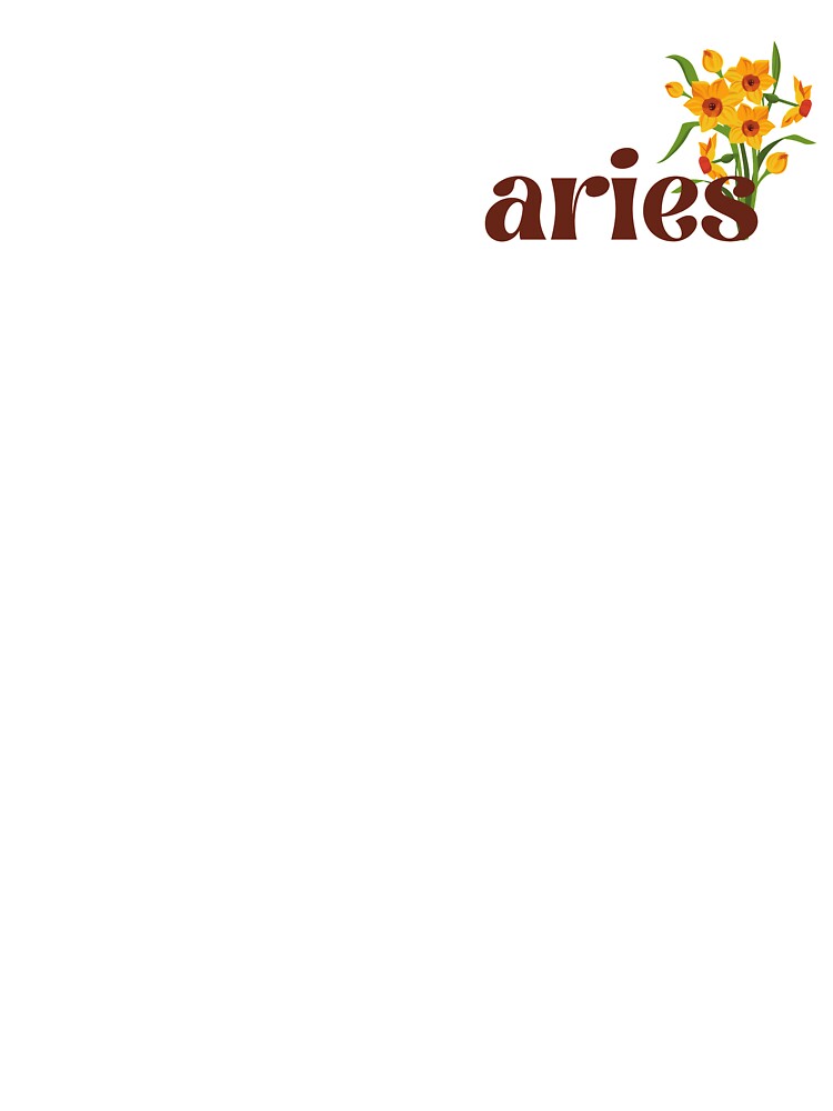 Aries With Birth Flowers by Margaux Lever T-Shirts, Hoodie, Sweatshirt | BlankRebels.com (Image 3)
