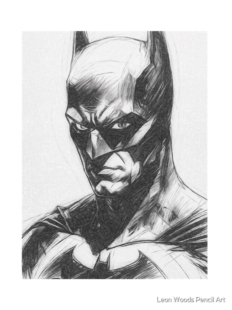Superhero Sketch by Leon Woods Pencil Art