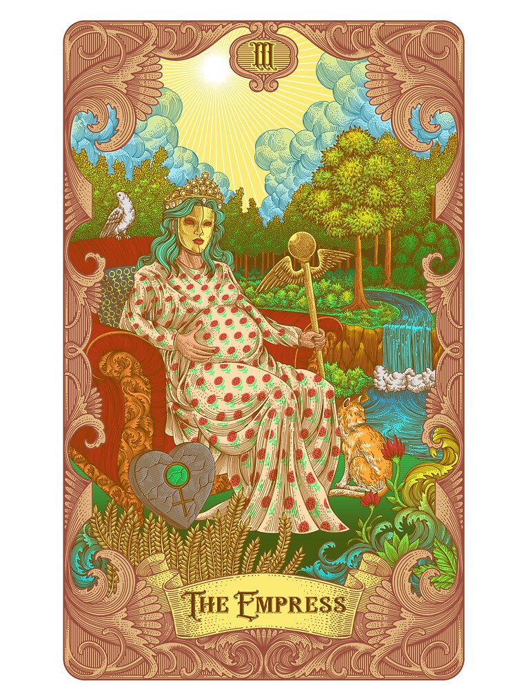 The Empress Tarot Illustration by WOLForDEER T-Shirts, Hoodie, Sweatshirt | BlankRebels.com (Image 3)