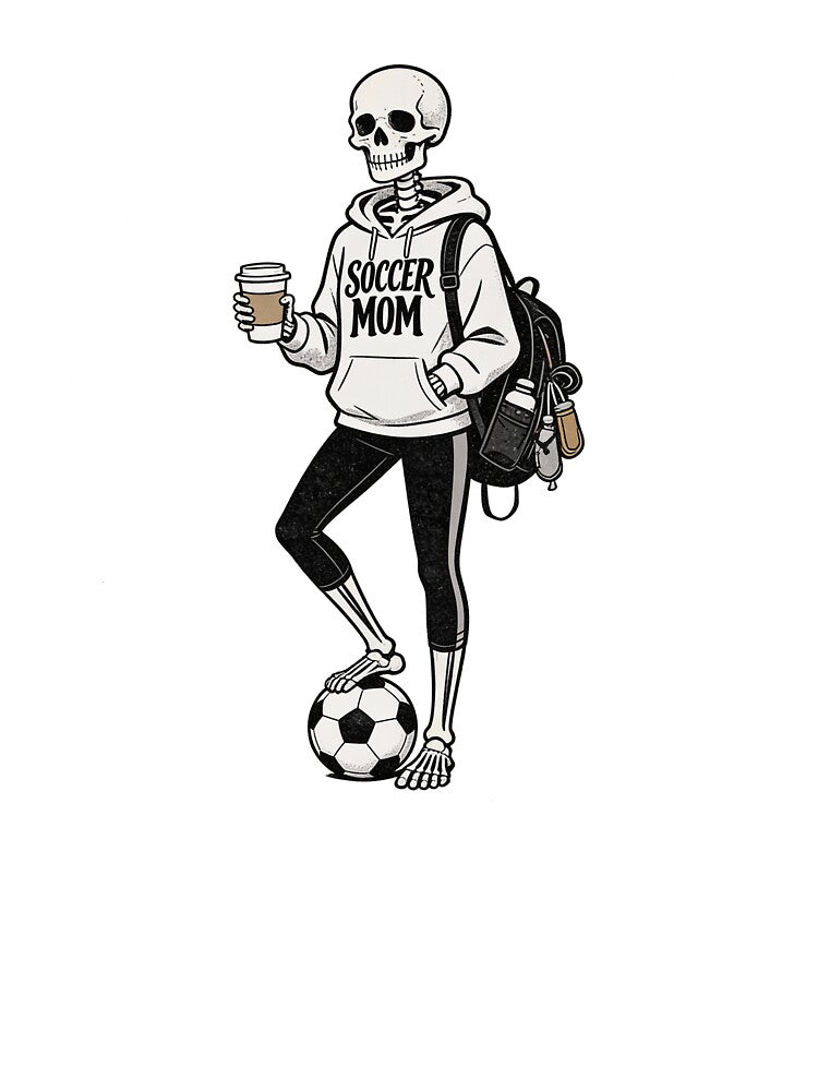 Soccer Mom Skeleton – Funny Sports Mom Halloween Design by truongloc246 T-Shirts, Hoodie, Sweatshirt (Image 3)