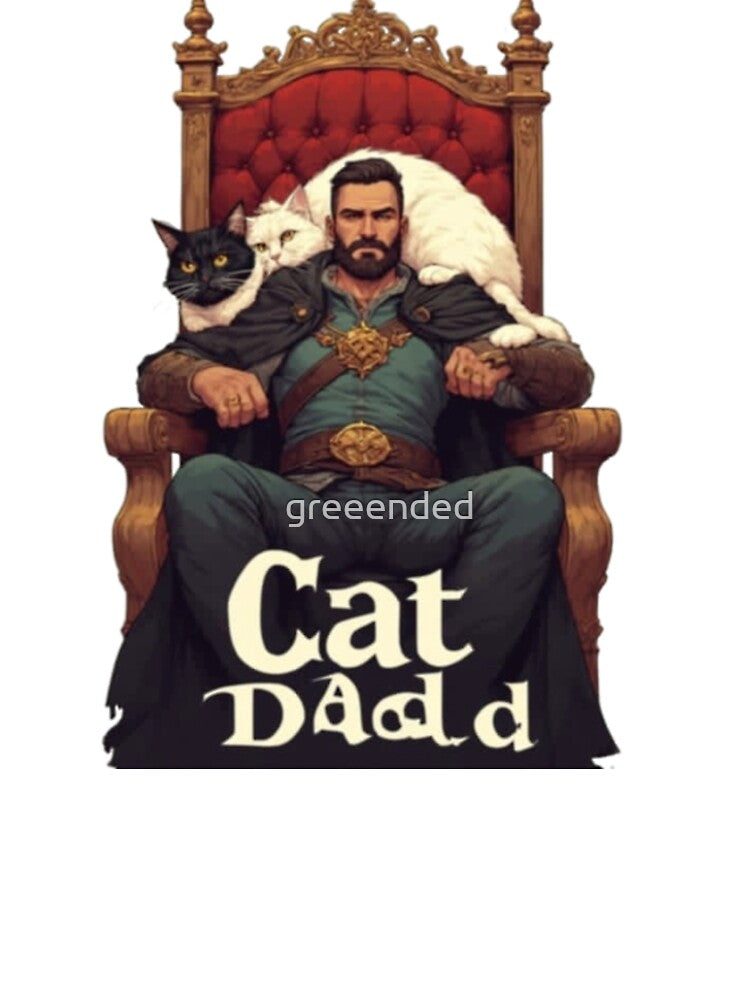 Cat Dad King of the House T-Shirt for Cat Lovers by greeended Hoodie, Sweatshirt | BlankRebels.com (Image 3)