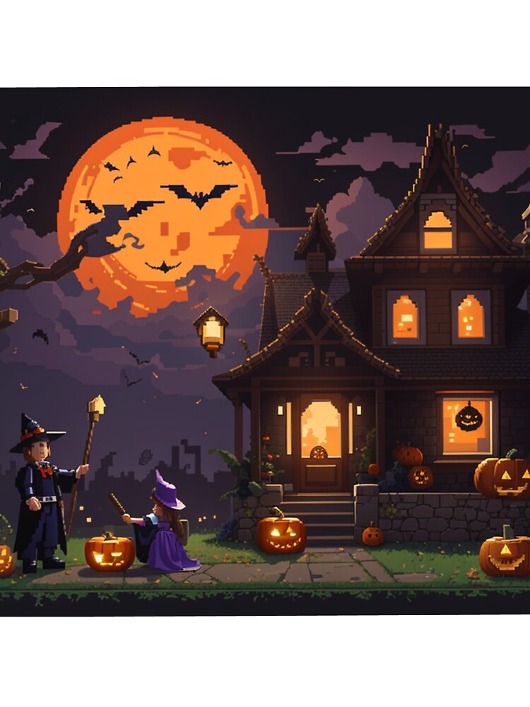 Halloween pixel Art by PERFECART T-Shirts, Hoodie, Sweatshirt | BlankRebels.com (Image 3)