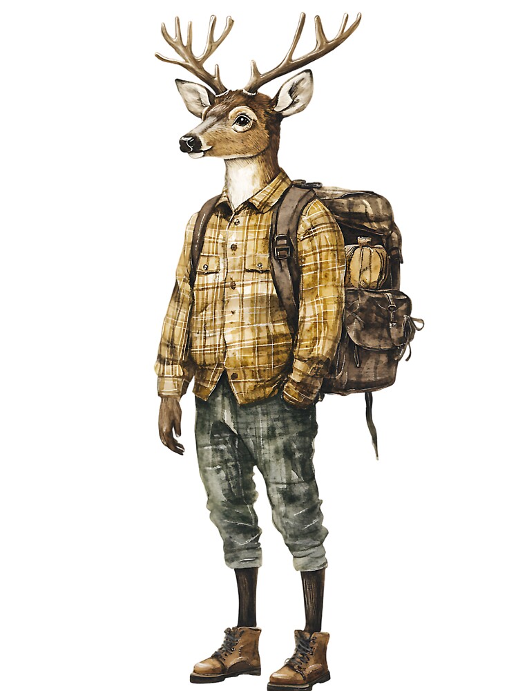 Cute Cottagecore Deer by bapupa T-Shirts, Hoodie, Sweatshirt | BlankRebels.com (Image 3)