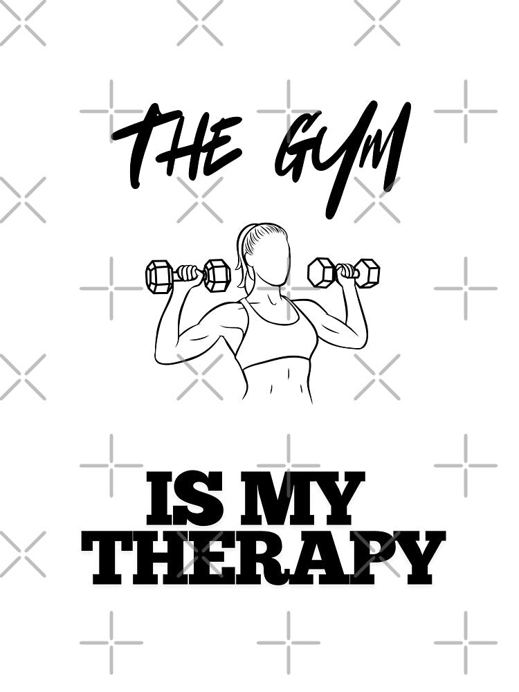 The gym is my therapy by CultDigHoriz T-Shirts, Hoodie, Sweatshirt | BlankRebels.com (Image 3)