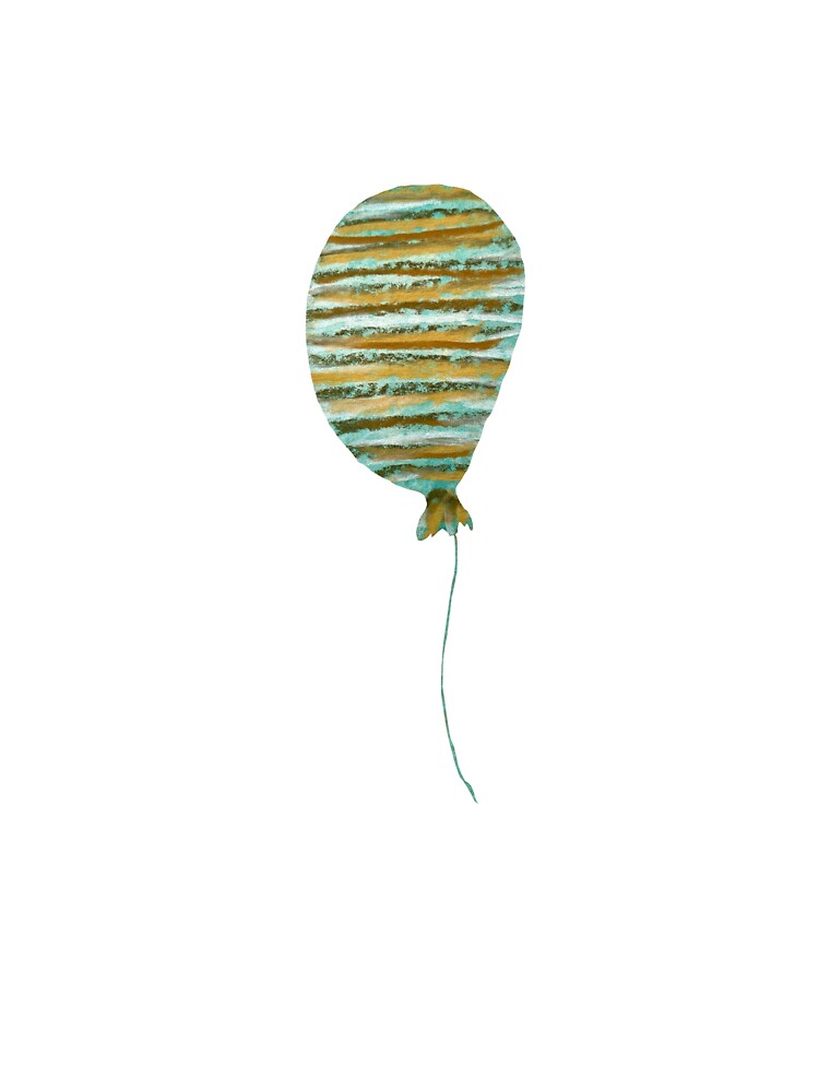 Balloon green textured strip a watercolor sketch by Yana Mustafina | Boho Soulful Designs T-Shirts, Hoodie,... (Image 3)