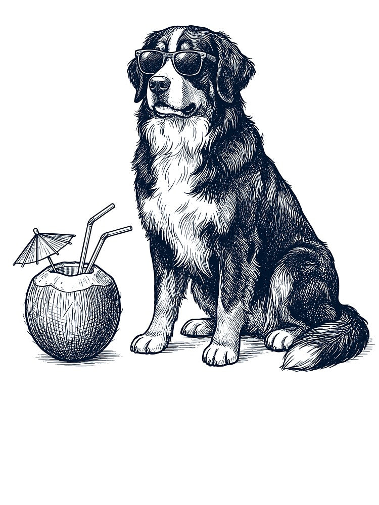 Bernese Mountain Dog Vacation Dog Lover Gift by DoodleTortle T-Shirts, Hoodie, Sweatshirt | BlankRebels.com (Image 3)