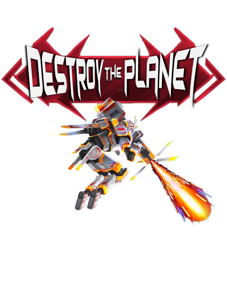 Destroy the Planet Robot Logo by destroyplanet T-Shirts, Hoodie, Sweatshirt | BlankRebels.com (Image 3)