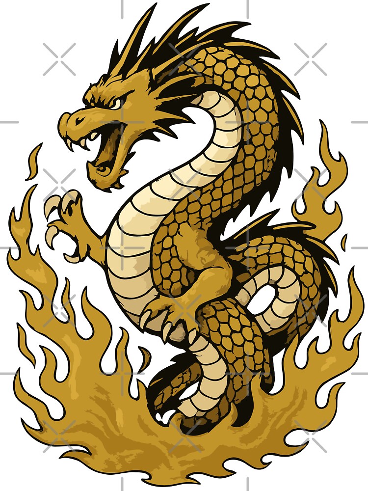 Golden Black Dragon Design by theOne_Design T-Shirts, Hoodie, Sweatshirt | BlankRebels.com (Image 3)
