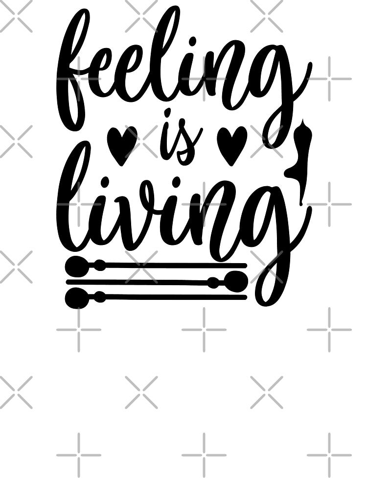 Yoga Quote Feeling Is Living Motivational Saying by SoccaTamam T-Shirts, Hoodie, Sweatshirt | BlankRebels.com (Image 3)