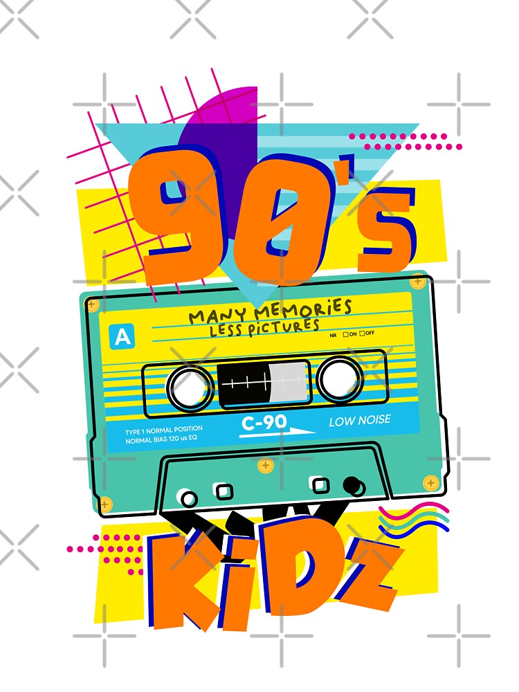 90s Kids Retro Vintage Style Inspired Mixtape by allincolors T-Shirts, Hoodie, Sweatshirt | BlankRebels.com (Image 3)