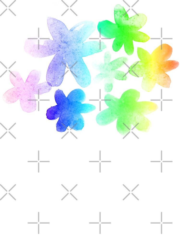 Floral artistic watercolor pattern by lausn T-Shirts, Hoodie, Sweatshirt | BlankRebels.com (Image 3)