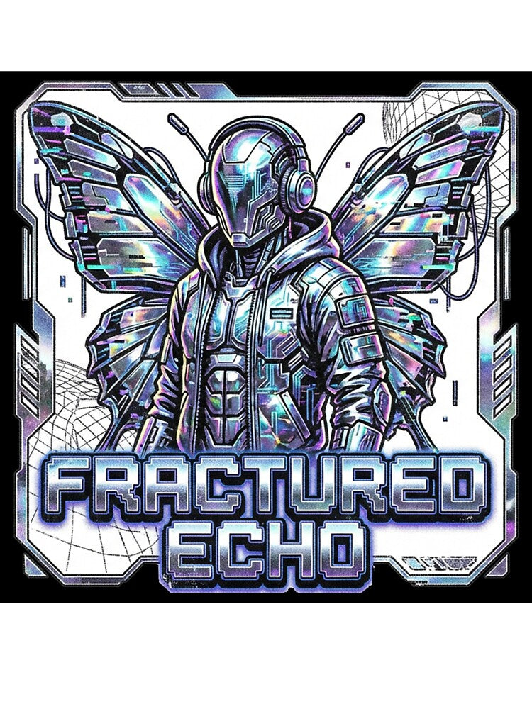 2000s Digital Grunge "Fractured Echo" Cyber Soldier Design by benjyjump T-Shirts, Hoodie, Sweatshirt (Image 2)