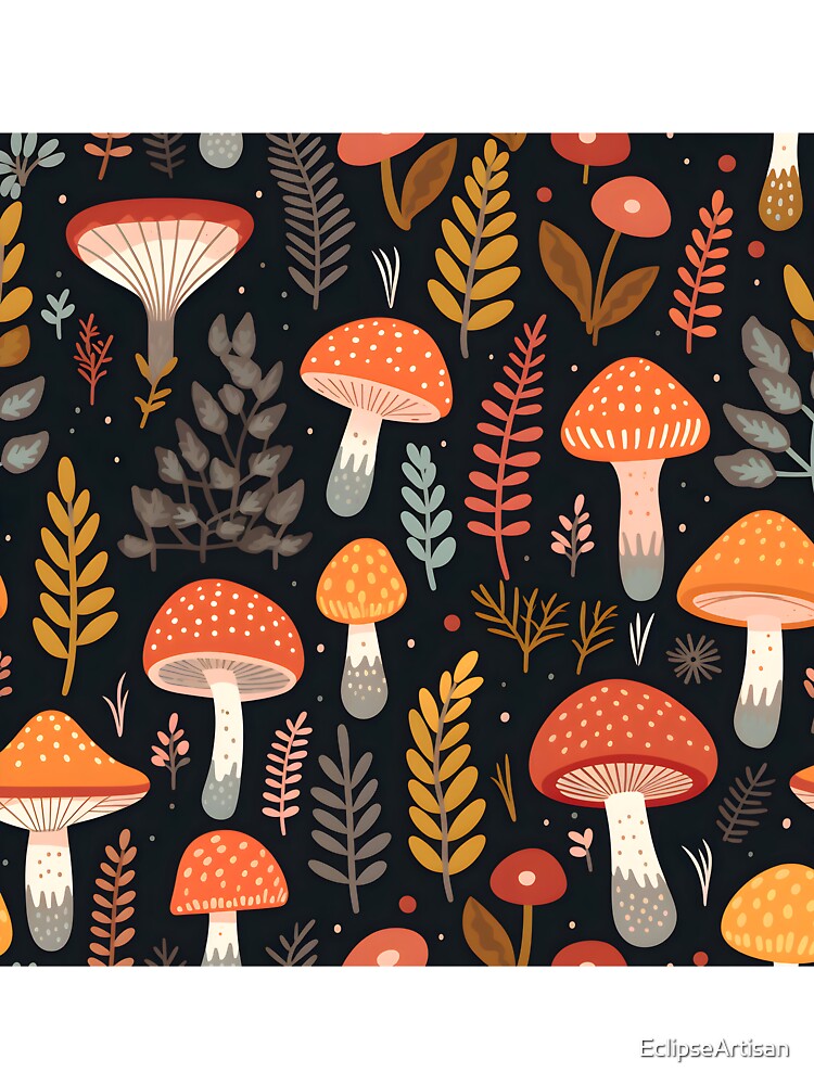 Funky Fungi Mushroom Party by EclipseArtisan T-Shirts, Hoodie, Sweatshirt | BlankRebels.com (Image 3)