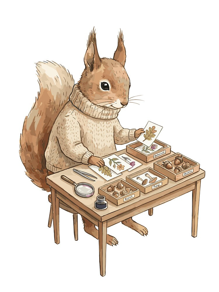 Light Academia: Archivist Squirrel by bapupa T-Shirts, Hoodie, Sweatshirt | BlankRebels.com (Image 3)