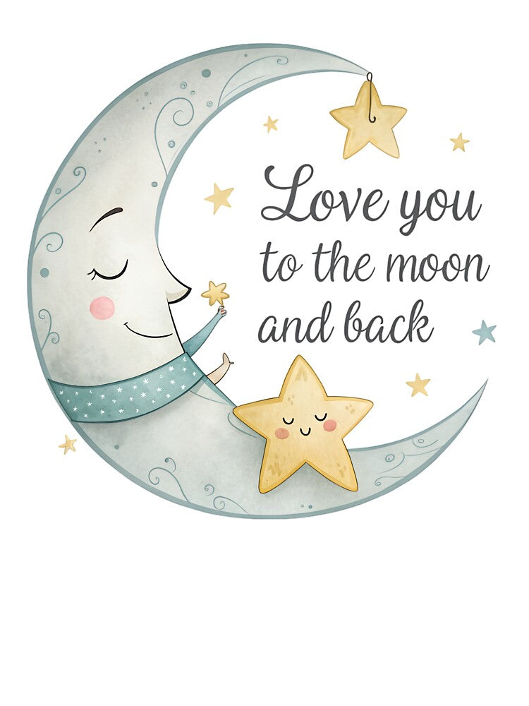 love you to the moon and back by GogoGrove T-Shirts, Hoodie, Sweatshirt | BlankRebels.com (Image 3)
