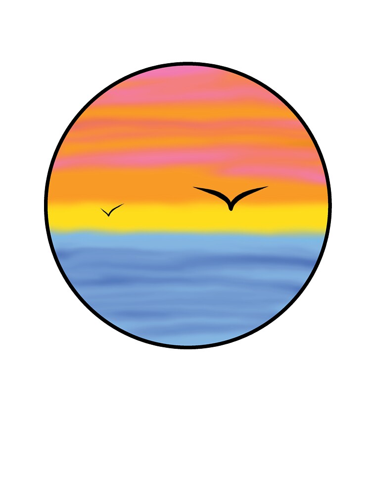 Ocean sunset by Ninja Design Printable T-Shirts, Hoodie, Sweatshirt | BlankRebels.com (Image 3)