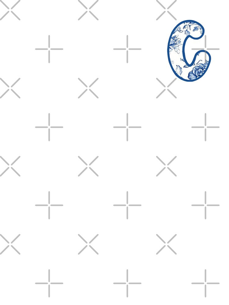 Floral Blue & white C by Etkennedy T-Shirts, Hoodie, Sweatshirt | BlankRebels.com (Image 3)