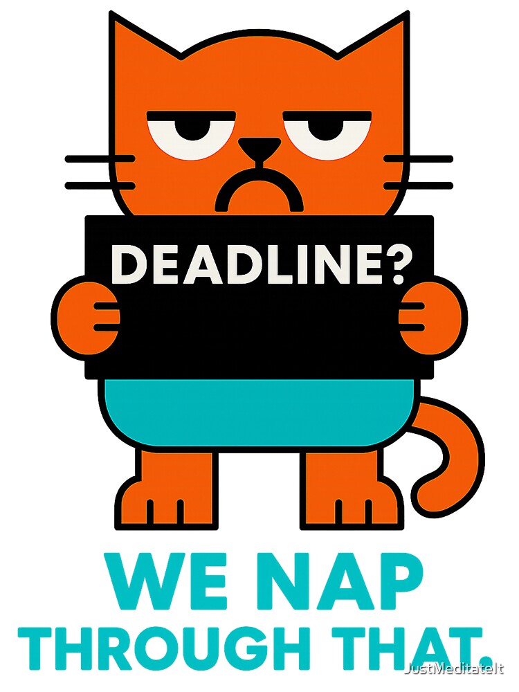 Deadline Hoodie and Tee for Remote Workers | Sarcastic Humor Style by JustMeditateIt Sweatshirt | BlankRebels.com (Image 3)