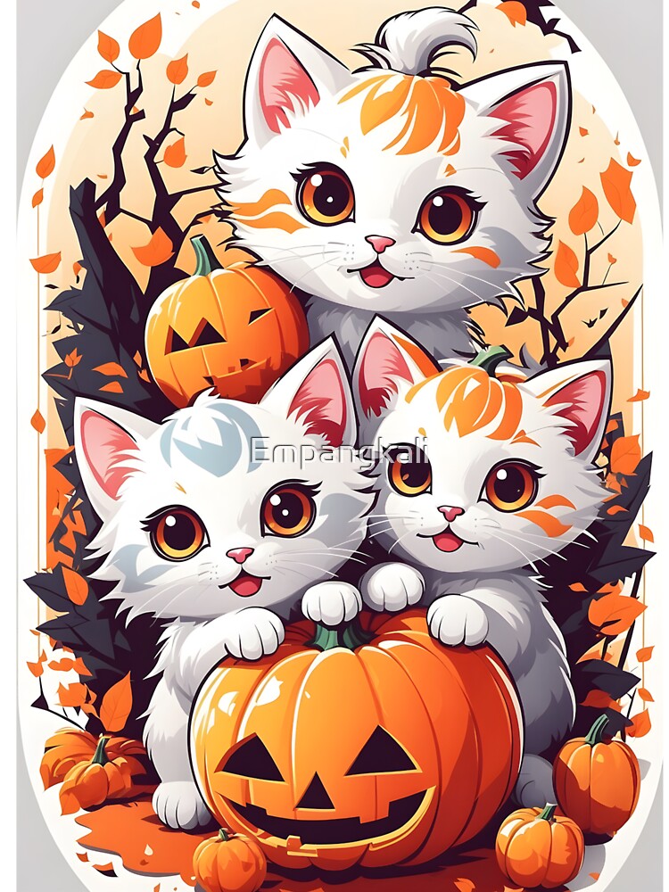 Halloween Cat Cute by Empangkali T-Shirts, Hoodie, Sweatshirt | BlankRebels.com (Image 3)