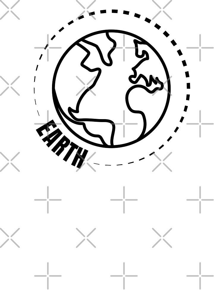 Planet Earth (BLACK DESIGN) by EleannaInSpace T-Shirts, Hoodie, Sweatshirt | BlankRebels.com (Image 3)